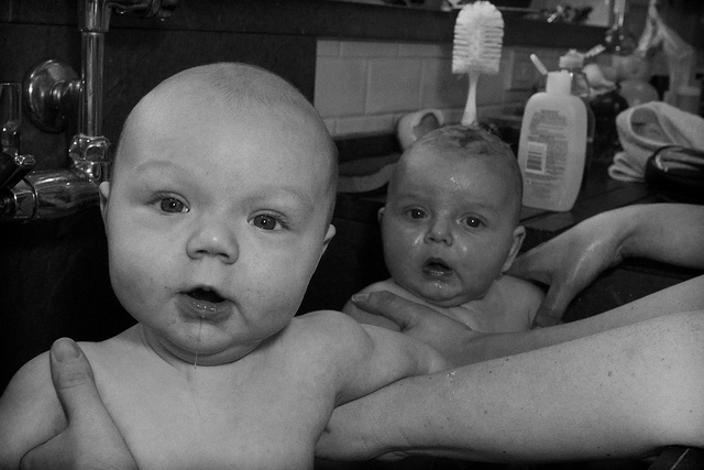 babies at bath time!