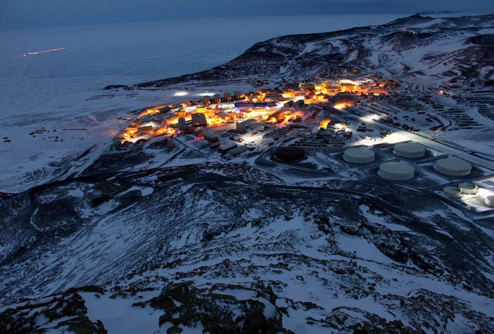 Photo of Antarctica's McMurdo Station by Eli Duke.