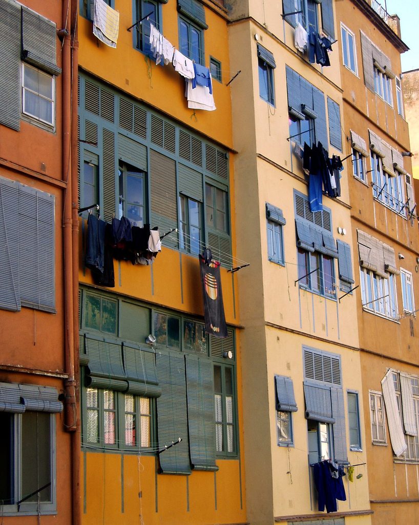 Photo of a yellow apartment building by Toni.