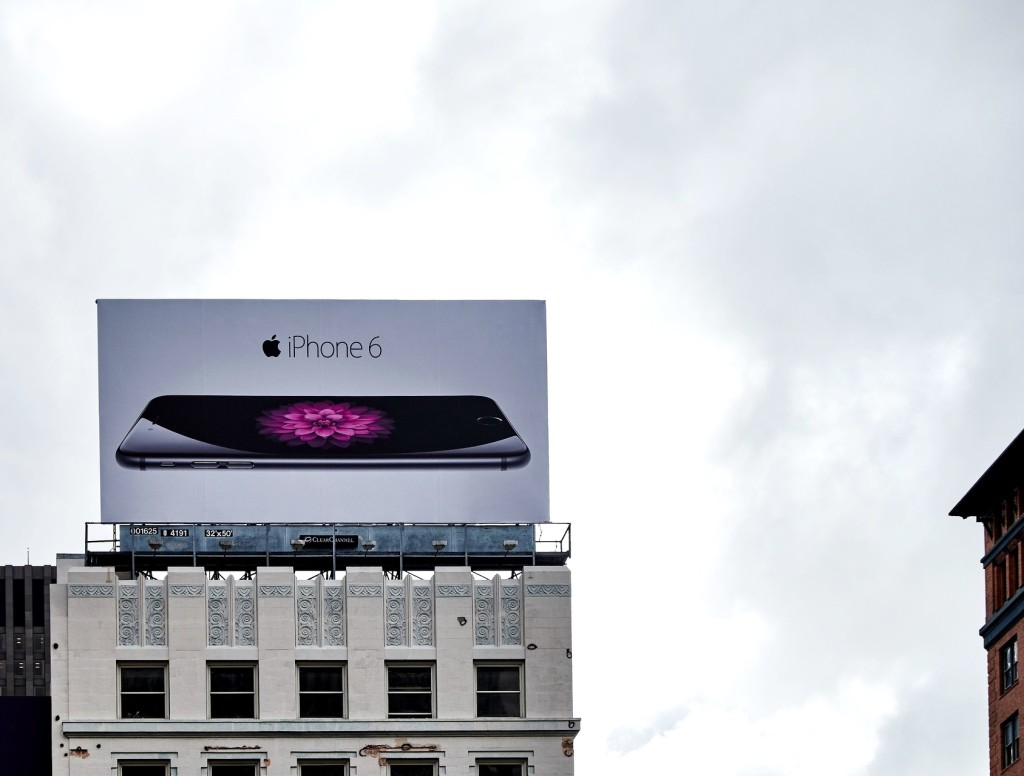 iPhone 6 billboard ad in San Francisco