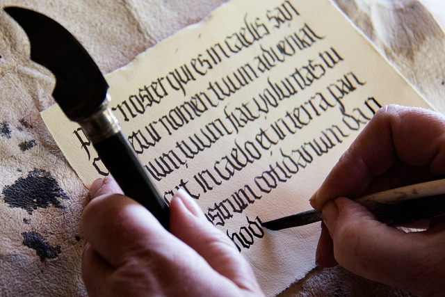 Medieval calligraphy