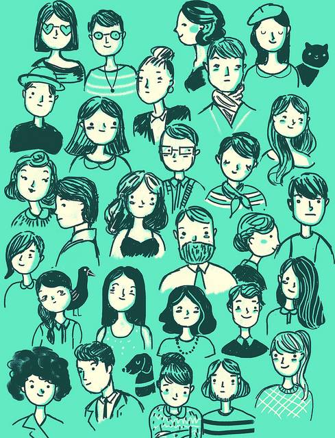 a bunch of people