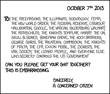 Comic by xkcd. Politics is the mind-killer.