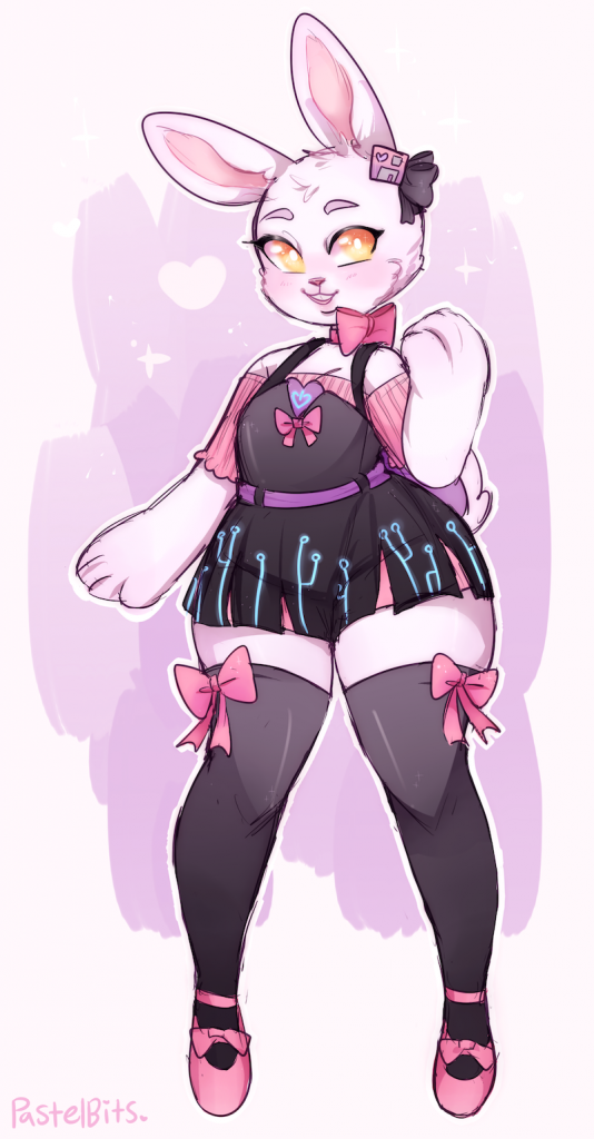 Hacker bun remixed by @pastellbits (warning, a lot of her art is NSFW).