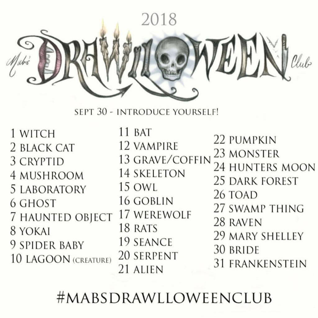 Mab Graves Drawlloween prompts